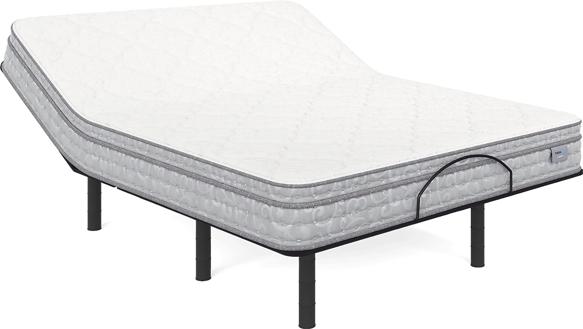 Therapedic Aurora Queen Mattress with Head Up Only Base - Image 1