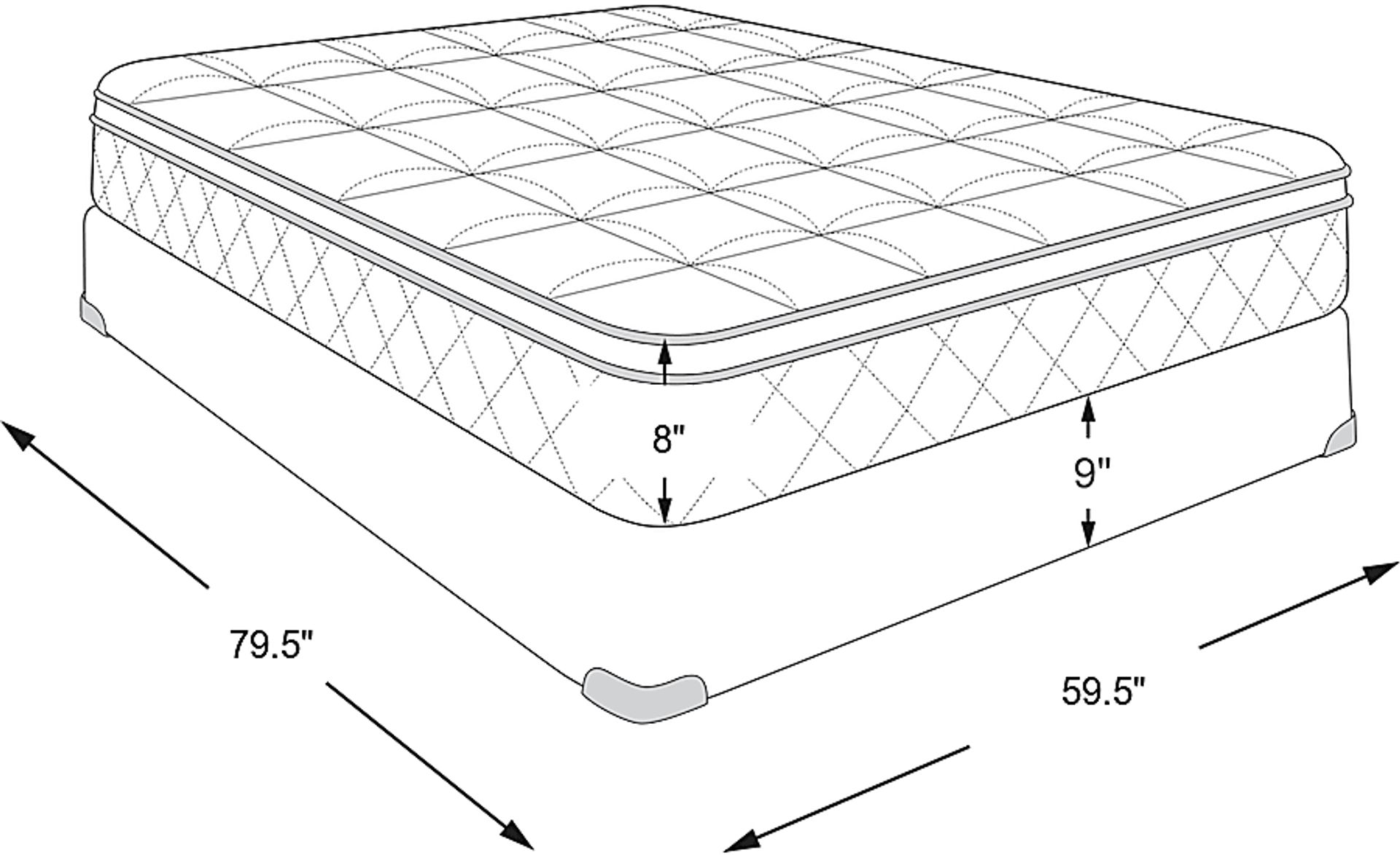 Dimension Image. Please refer to the Dimension Tab on this page for dimension details.
