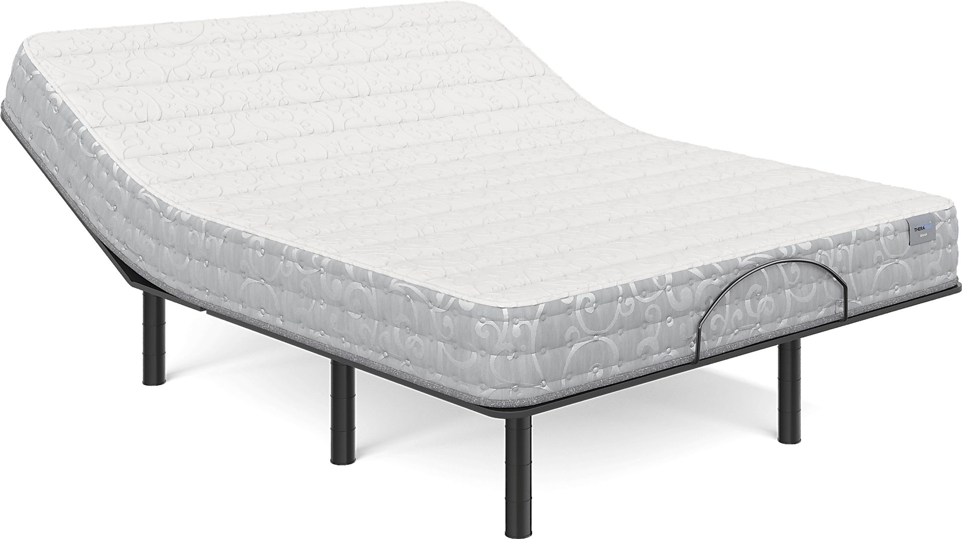 Therapedic Bahia Queen Mattress Set with Head Up Only Base - Image 1