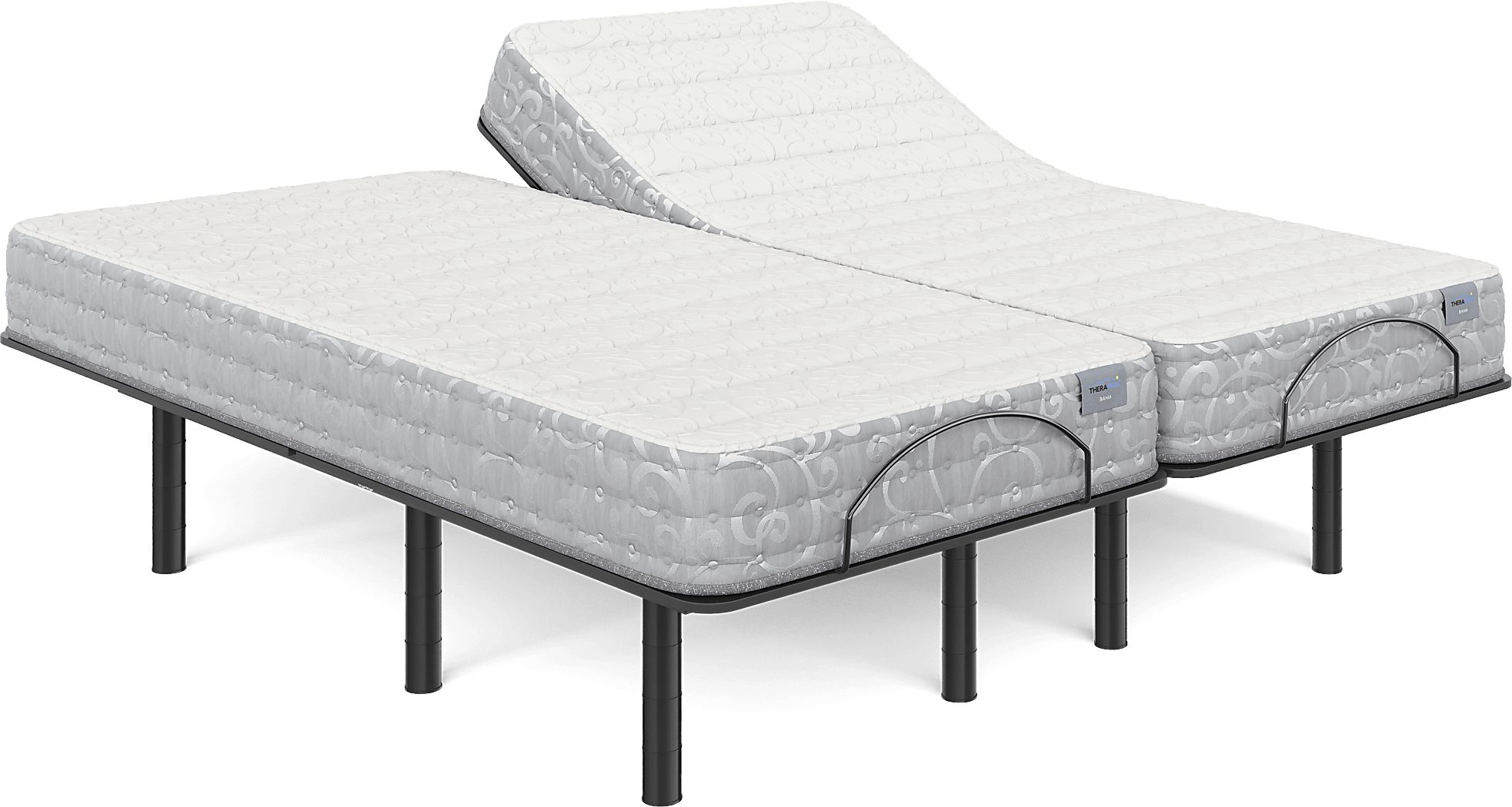 Therapedic Bahia Split King Mattress Set with Head Up Only Base - Thumbnail 2