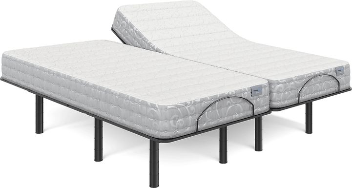 Therapedic Bahia Split King Mattress Set with Head Up Only Base