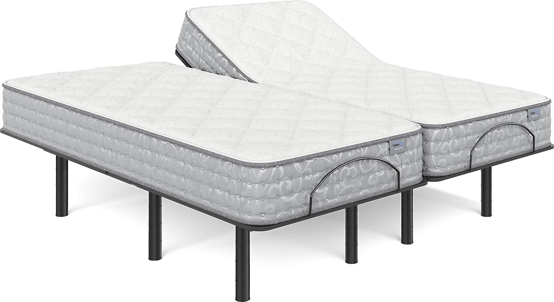 Therapedic Carrolton Split King Mattress with Head Up Only Base - Thumbnail 4