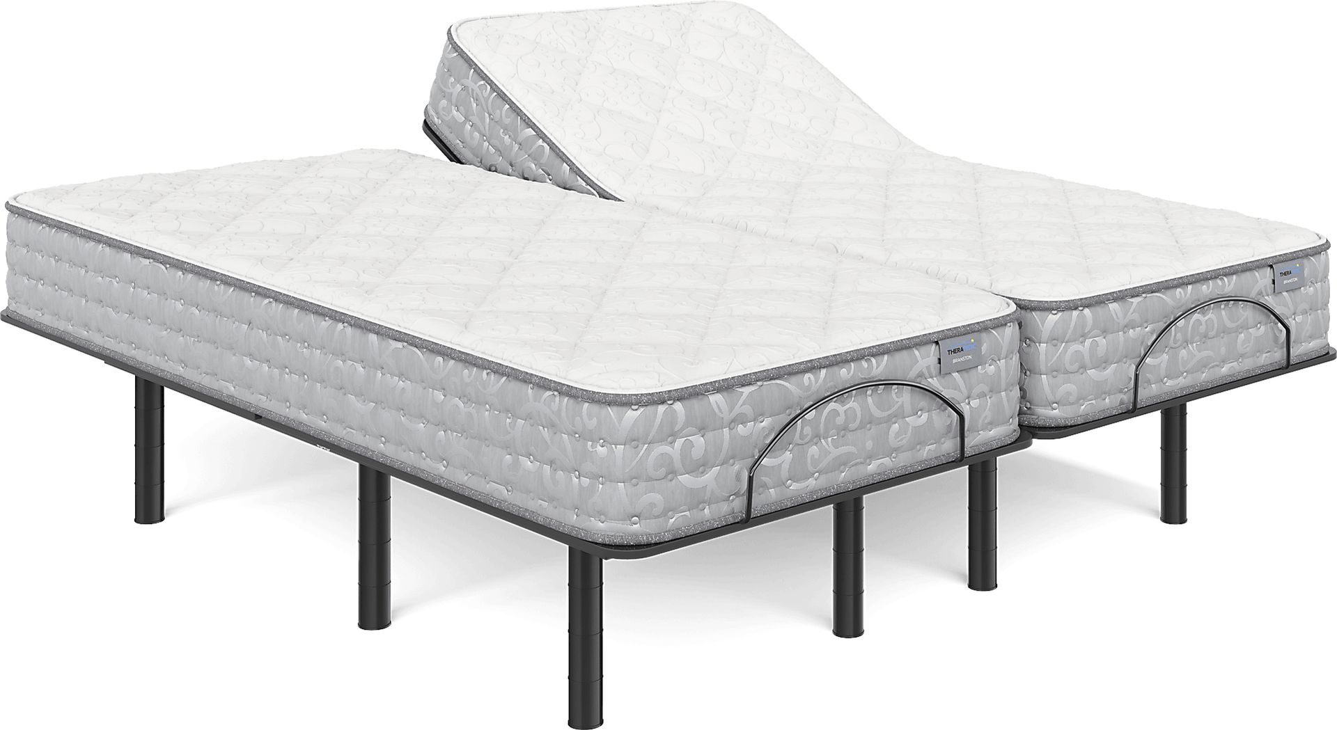 Therapedic Branston Split King Mattress with Head Up Only Base - Image 1