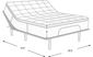 Therapedic Bravo Queen Mattress with Head Up Only Base