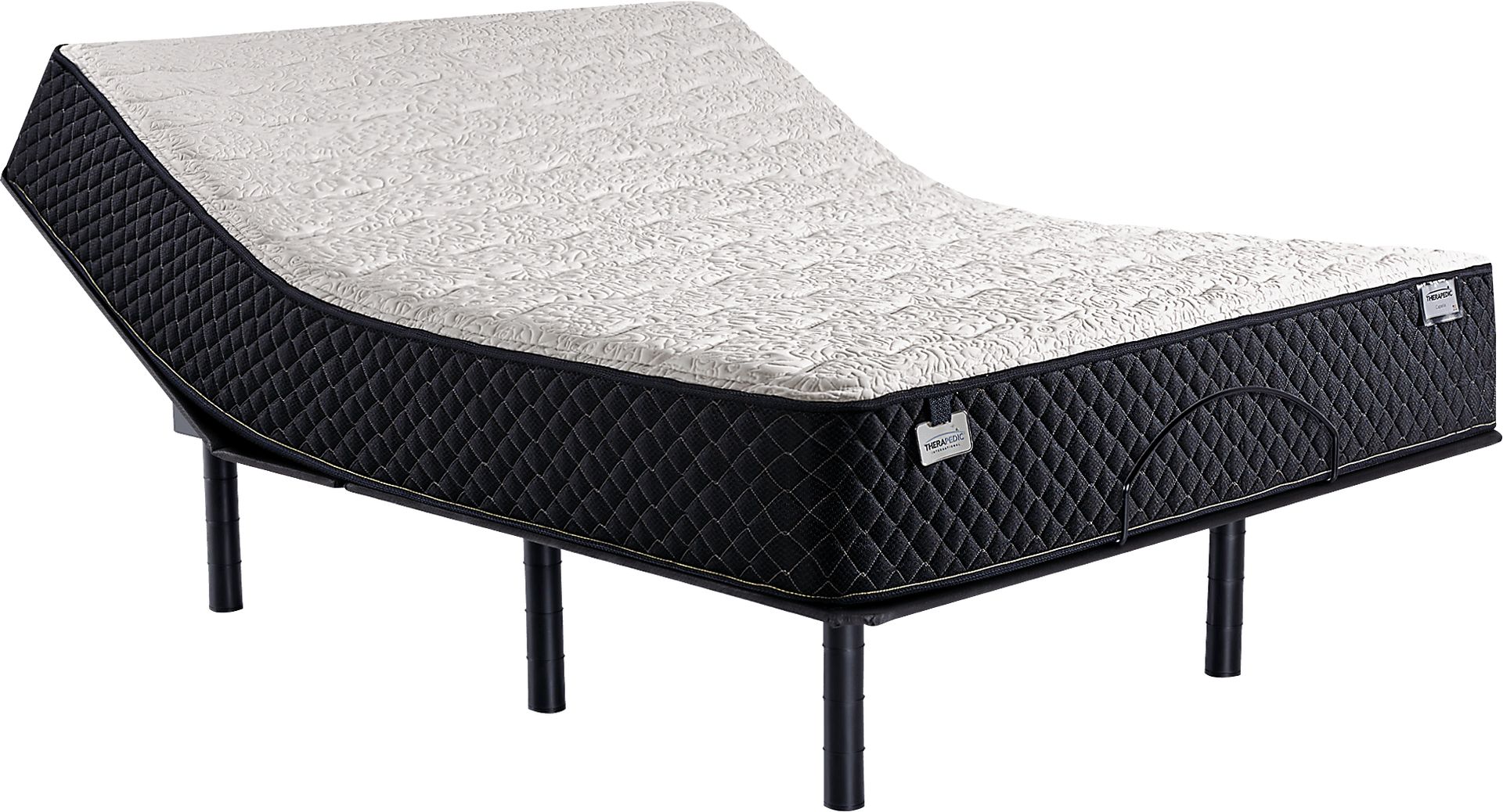 Therapedic Capella Queen Mattress with Head Up Only Base - Image 1