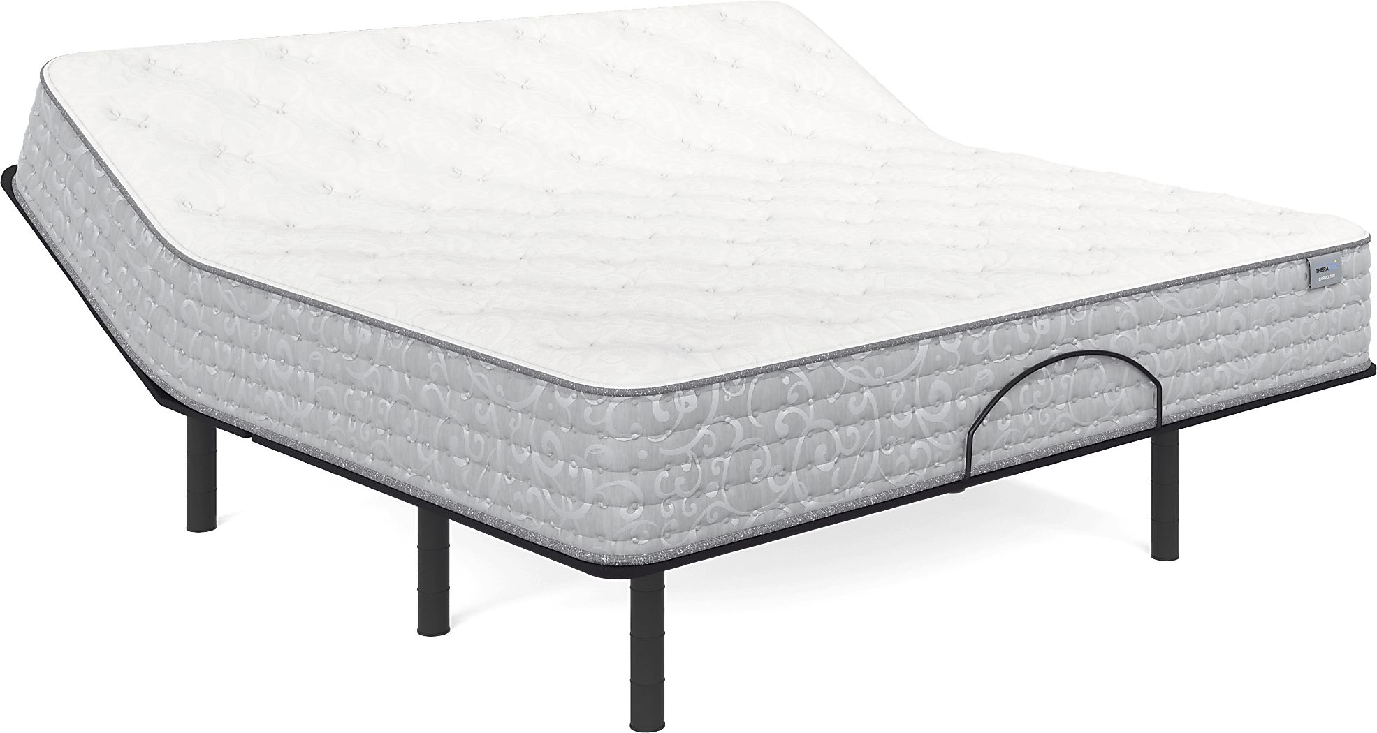 Therapedic Carrolton King Mattress with Head Up Only Base