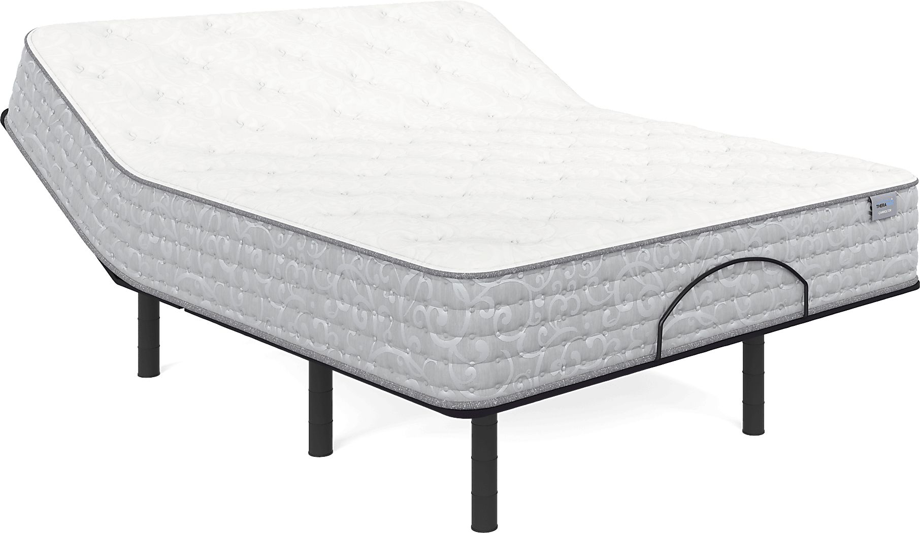 Therapedic Carrolton Queen Mattress with Head Up Only Base