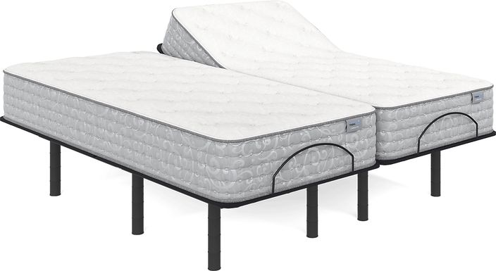 Therapedic Carrolton Split King Mattress with Head Up Only Base