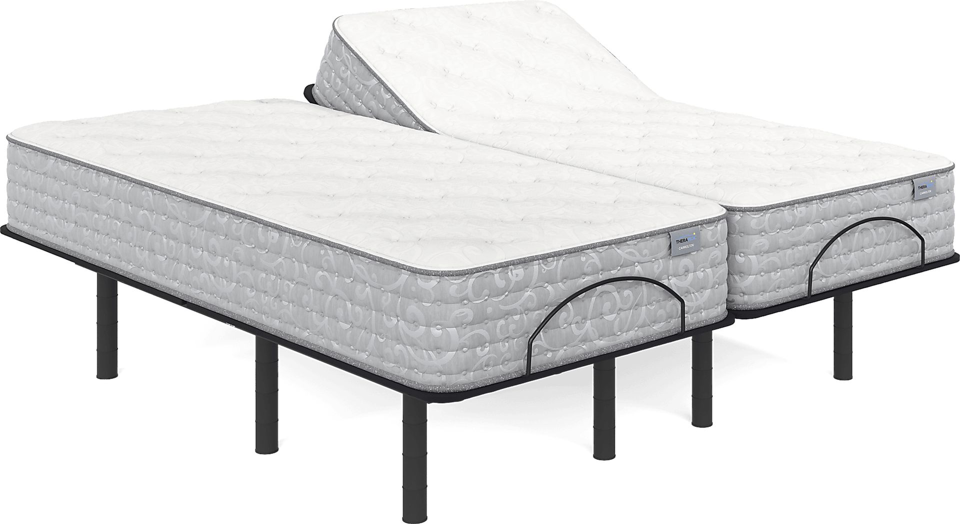 Therapedic Carrolton Split King Mattress with Head Up Only Base - Image 1