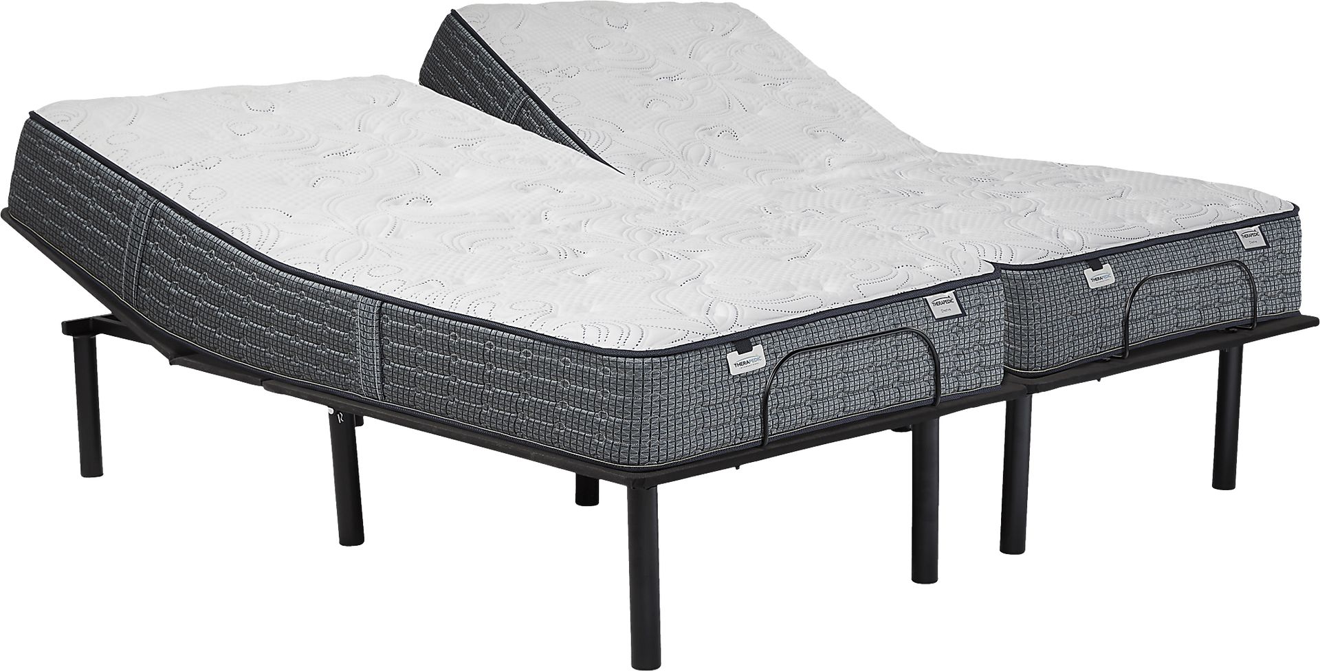 Therapedic Chesire Split King Mattress with RTG Sleep 2000 Adjustable Base - Image 1
