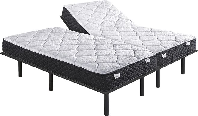 Therapedic Copley Split King Mattress with Head Up Only Base