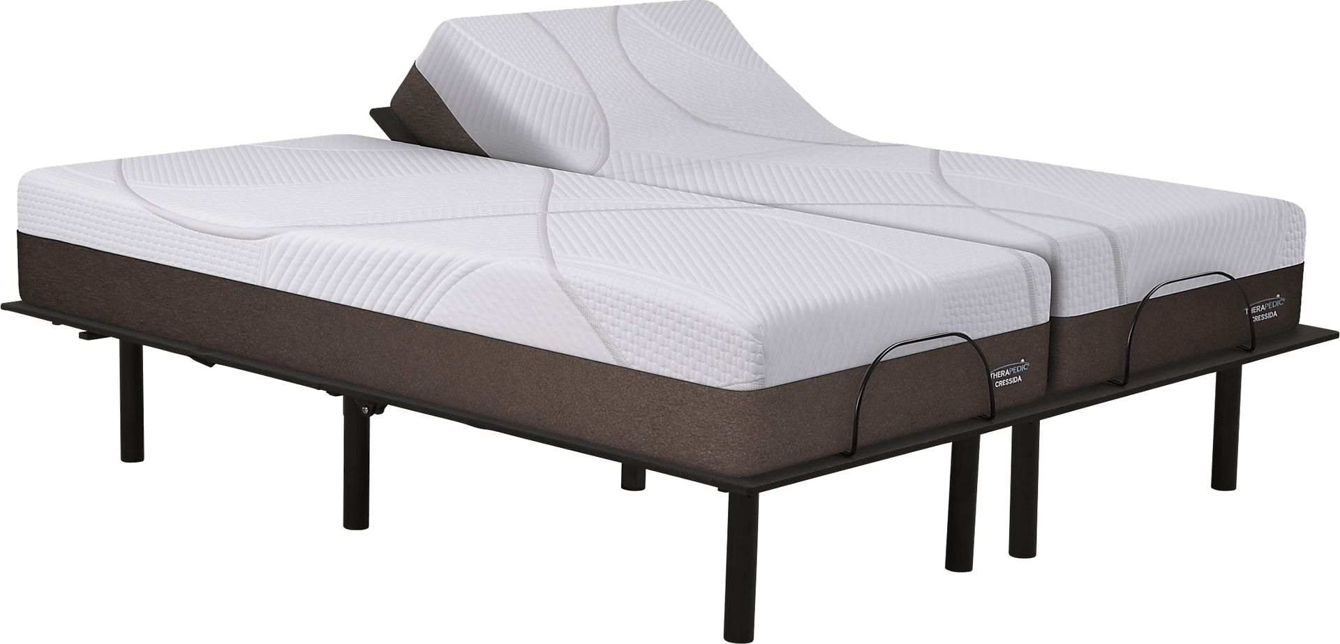Therapedic Cressida Split King Mattress with RTG Sleep 2000 Adjustable Base - Image 1