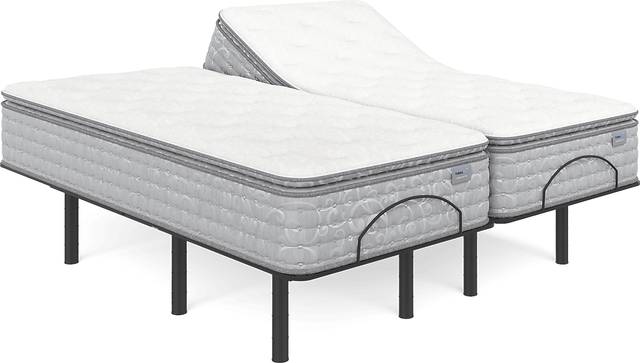 Therapedic Darlington Split King Mattress with Head Up Only Base - Thumbnail - Image 1