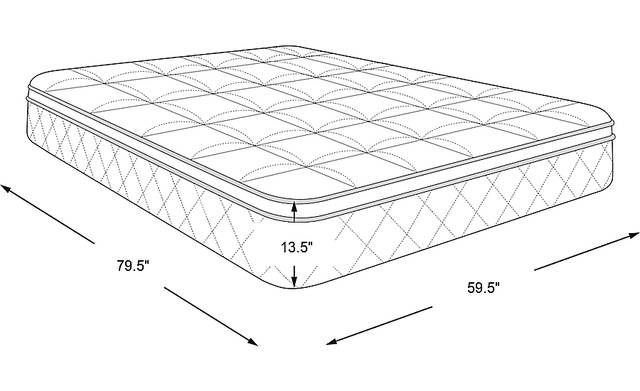 Dimension Image. Please refer to the Dimension Tab on this page for dimension details.