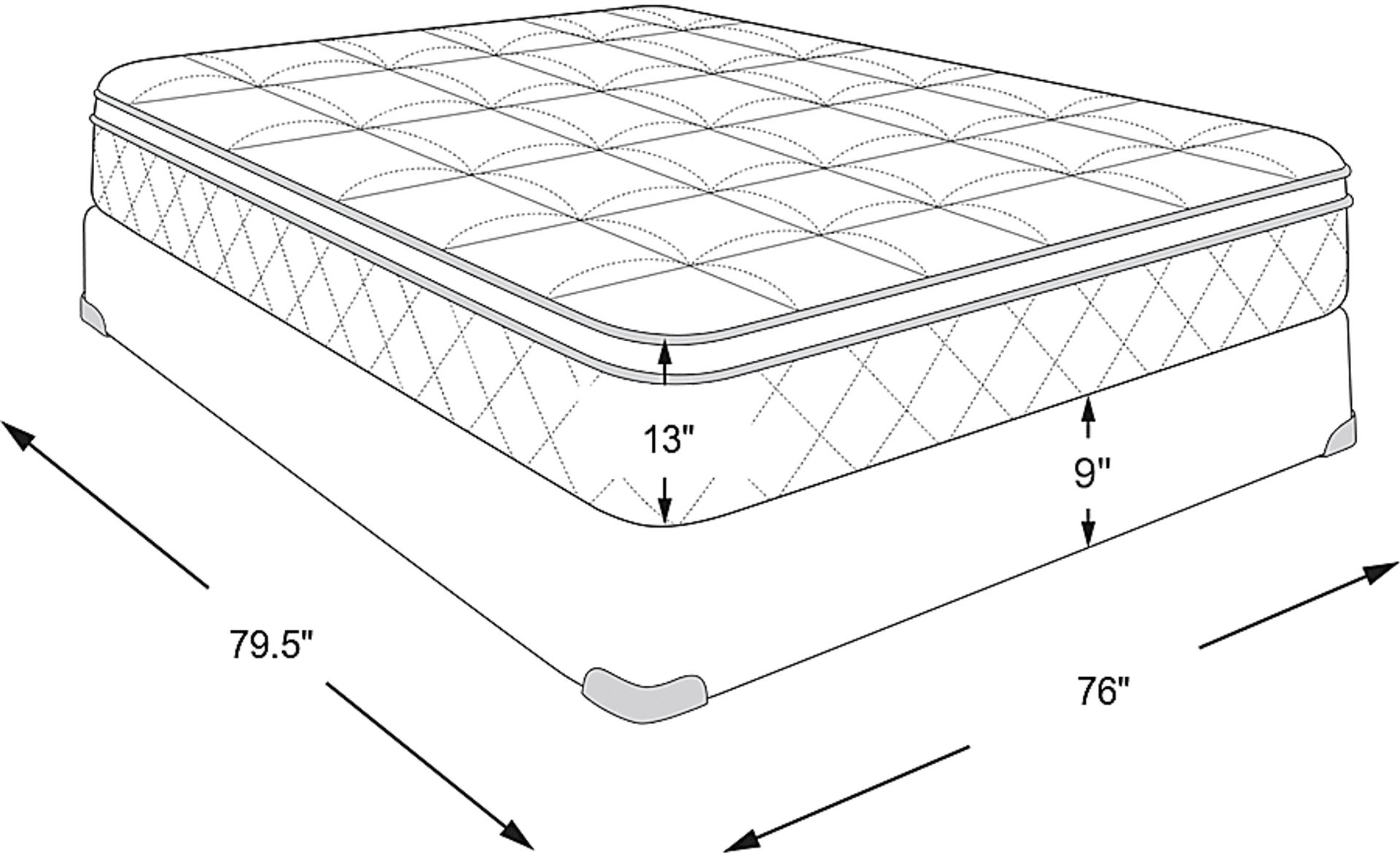 Dimension Image. Please refer to the Dimension Tab on this page for dimension details.