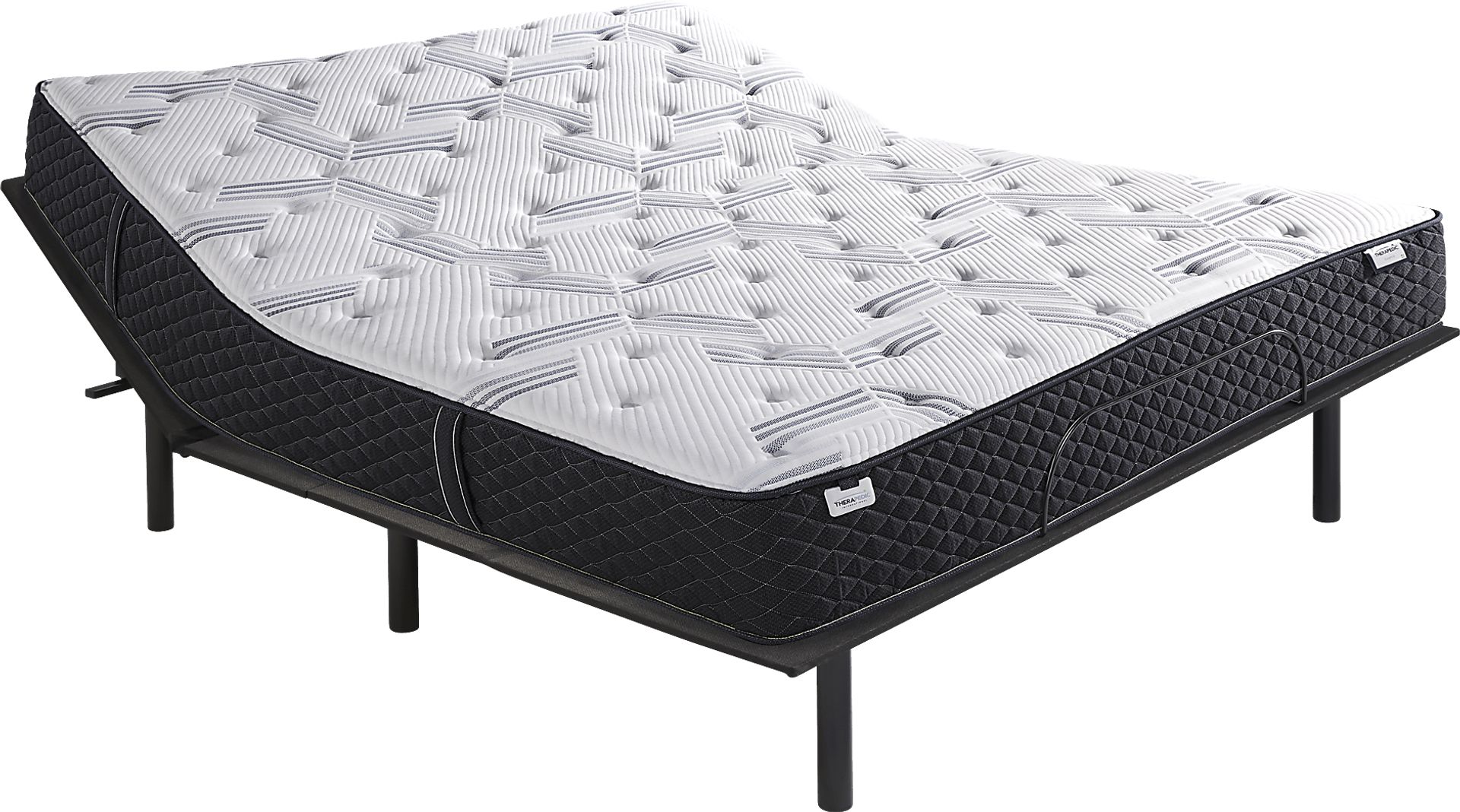 Therapedic Essence King Mattress with Head Up Only Base - Image 1