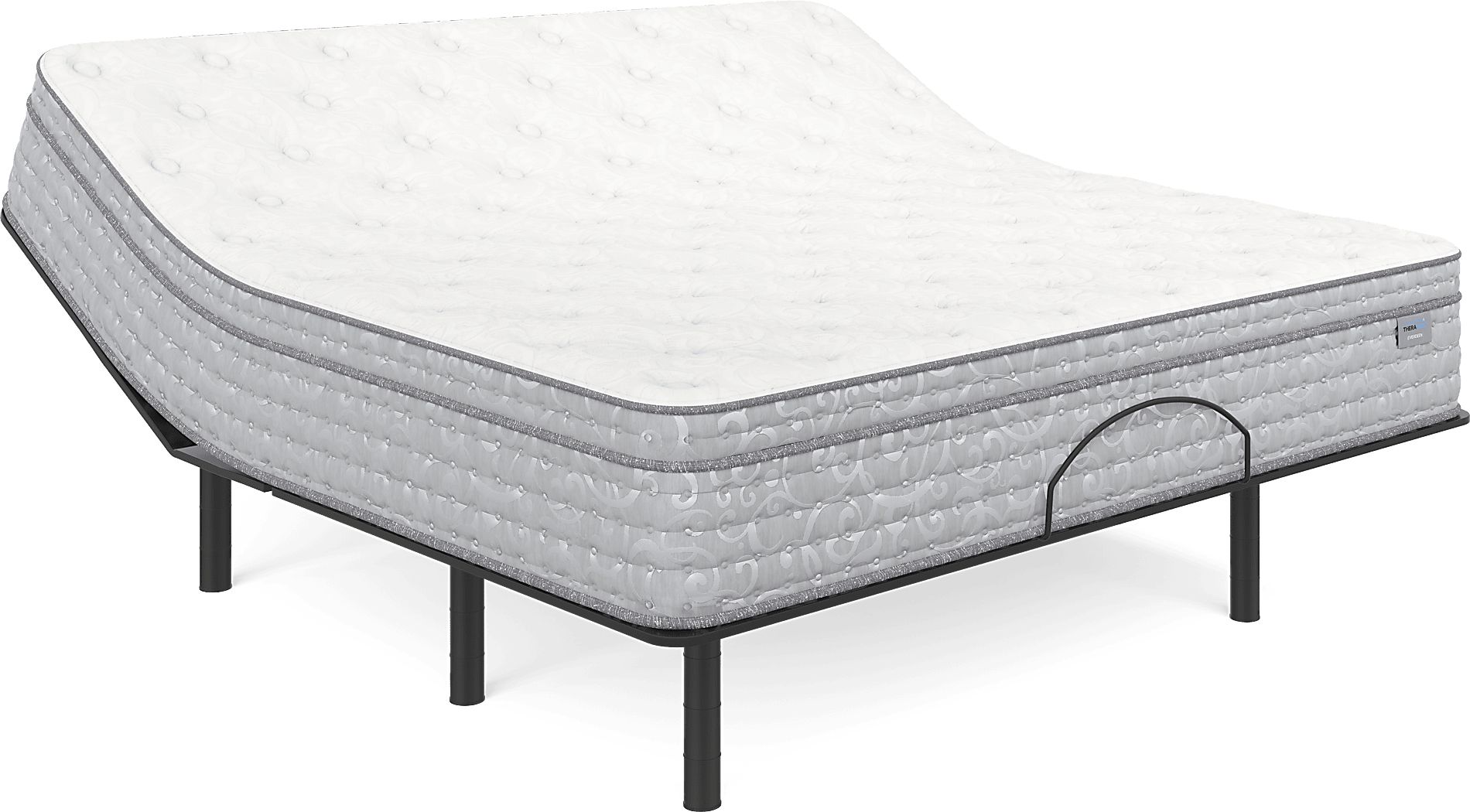 Therapedic Everdeen King Mattress with Head Up Only Base