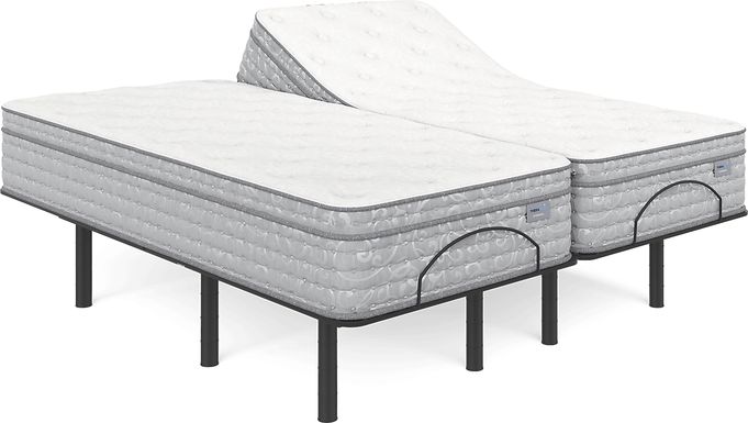 Therapedic Everdeen Split King Mattress with Head Up Only Base