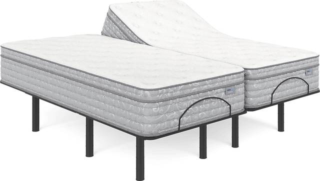 Therapedic Everdeen Split King Mattress with Head Up Only Base - Thumbnail - Image 1