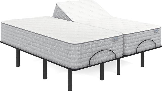 Therapedic Forester Split King Mattress with Head Up Only Base - Thumbnail - Image 1