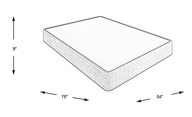 Dimension Image. Please refer to the Dimension Tab on this page for dimension details.
