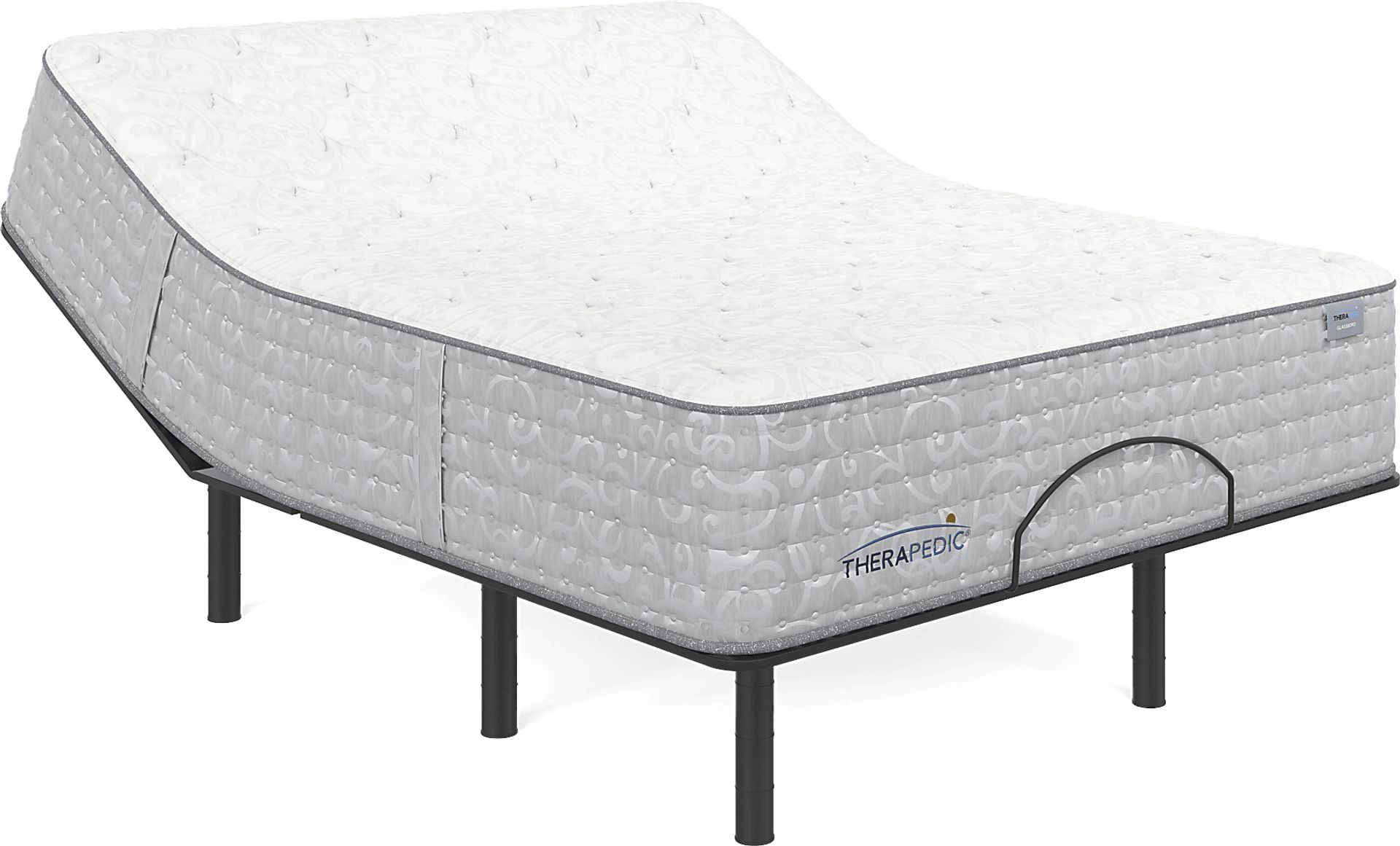 Therapedic Glassboro Queen Mattress with Head Up Only Base - Image 1