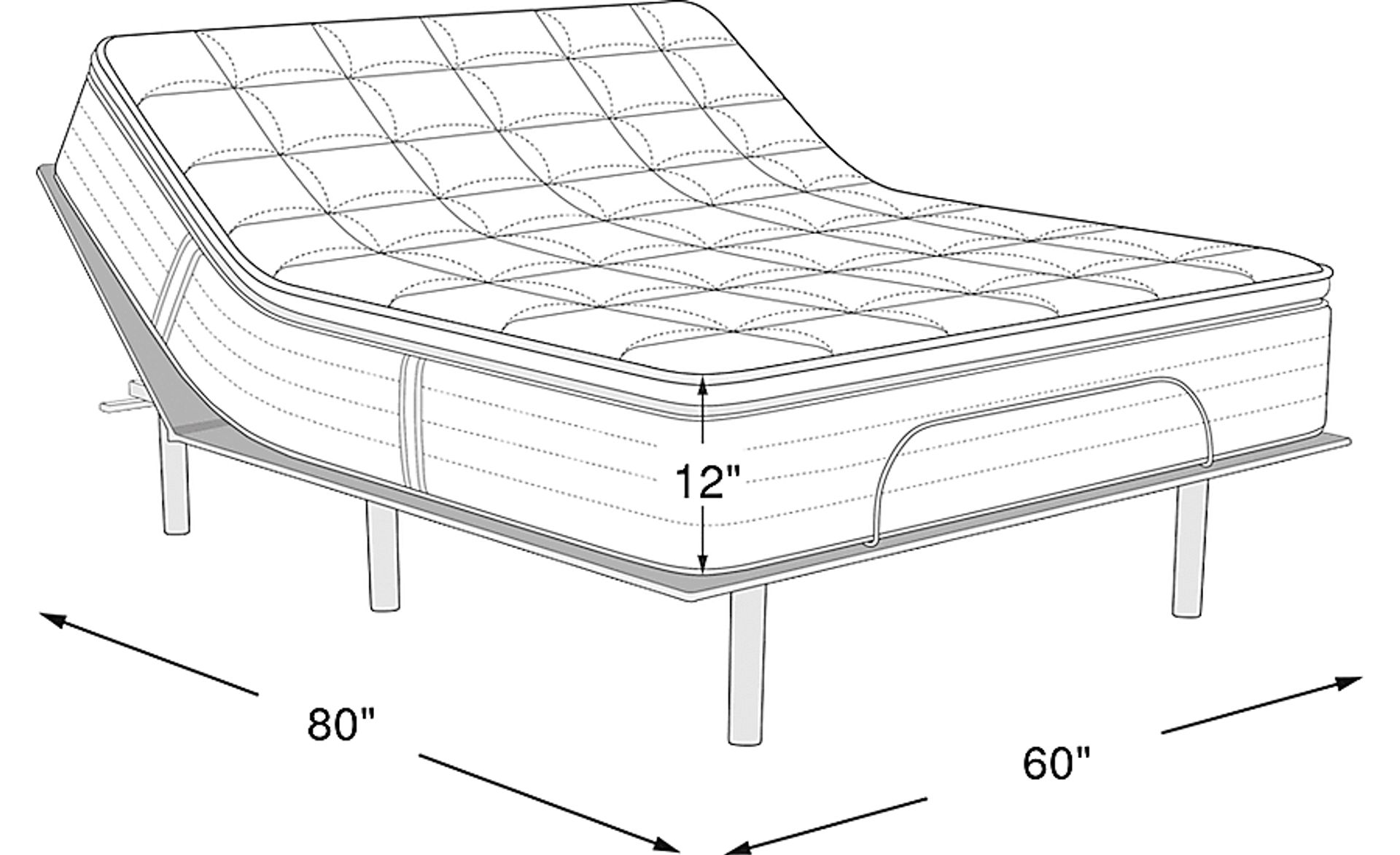 Dimension Image. Please refer to the Dimension Tab on this page for dimension details.