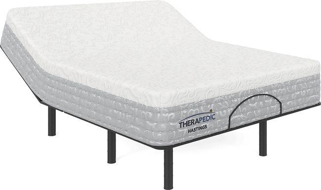 Therapedic Hastings Queen Mattress with Head Up Only Base