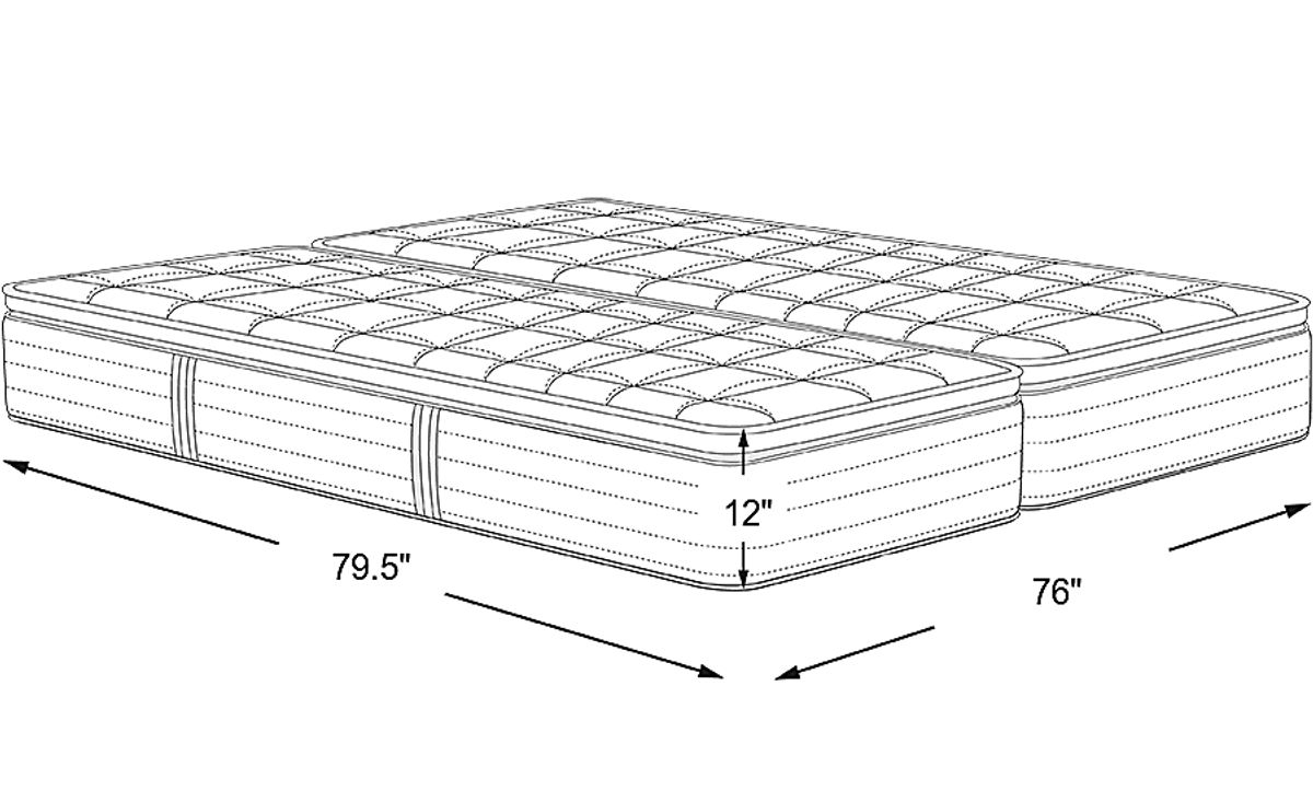 ドゥロイヤル 3種セット　2700g Therapedic Milford Split King Mattress | Rooms to Go