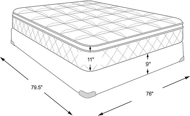 Dimension Image. Please refer to the Dimension Tab on this page for dimension details.