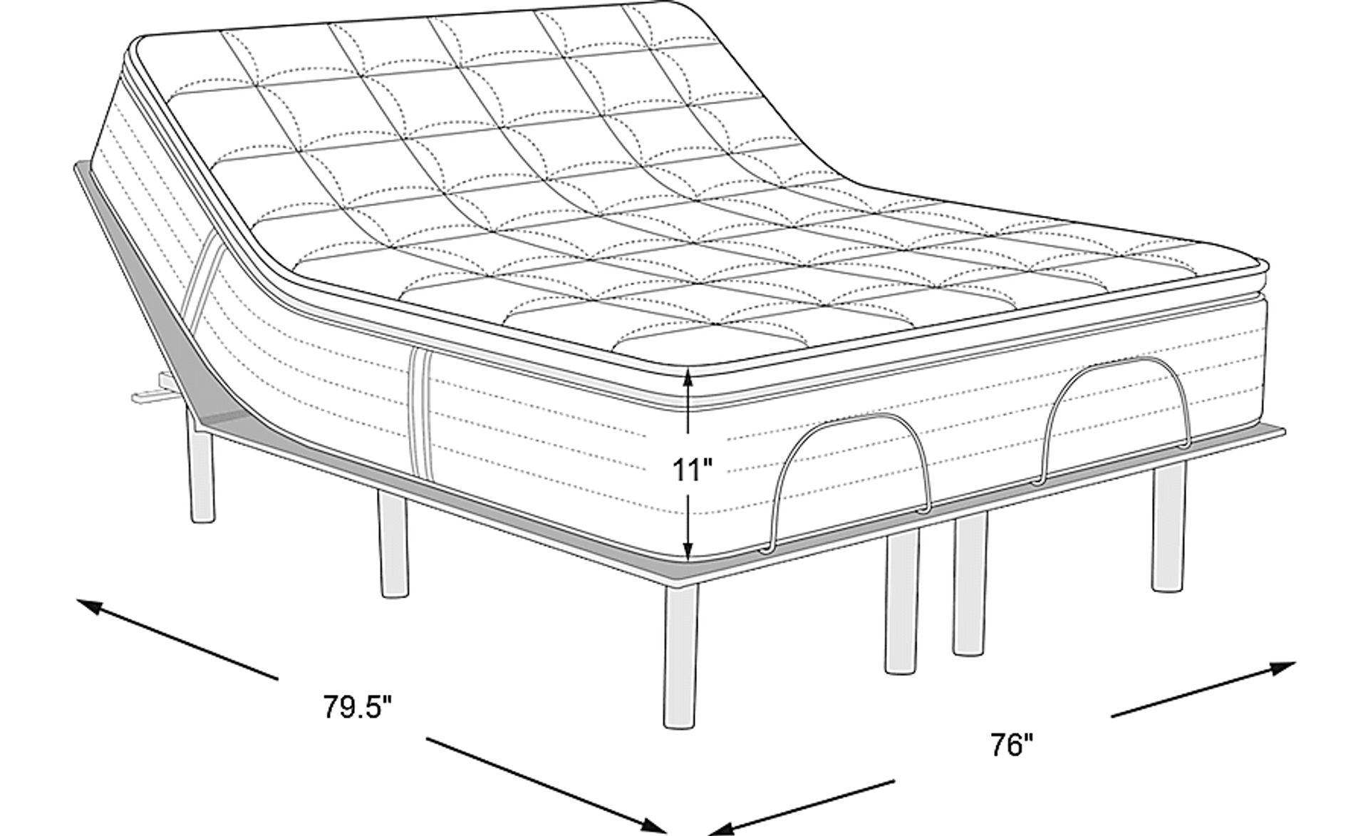 Dimension Image. Please refer to the Dimension Tab on this page for dimension details.