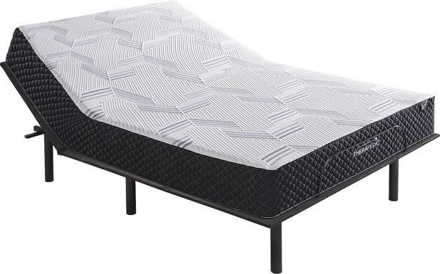 Therapedic Iris Queen Mattress with Head Up Only Base