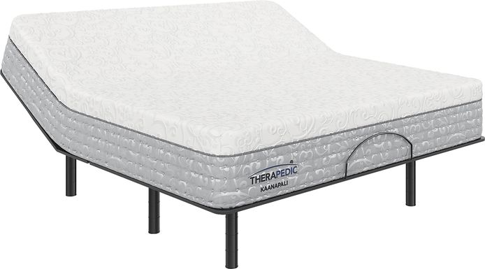 Therapedic Kaanapali King Mattress with Head Up Only Base
