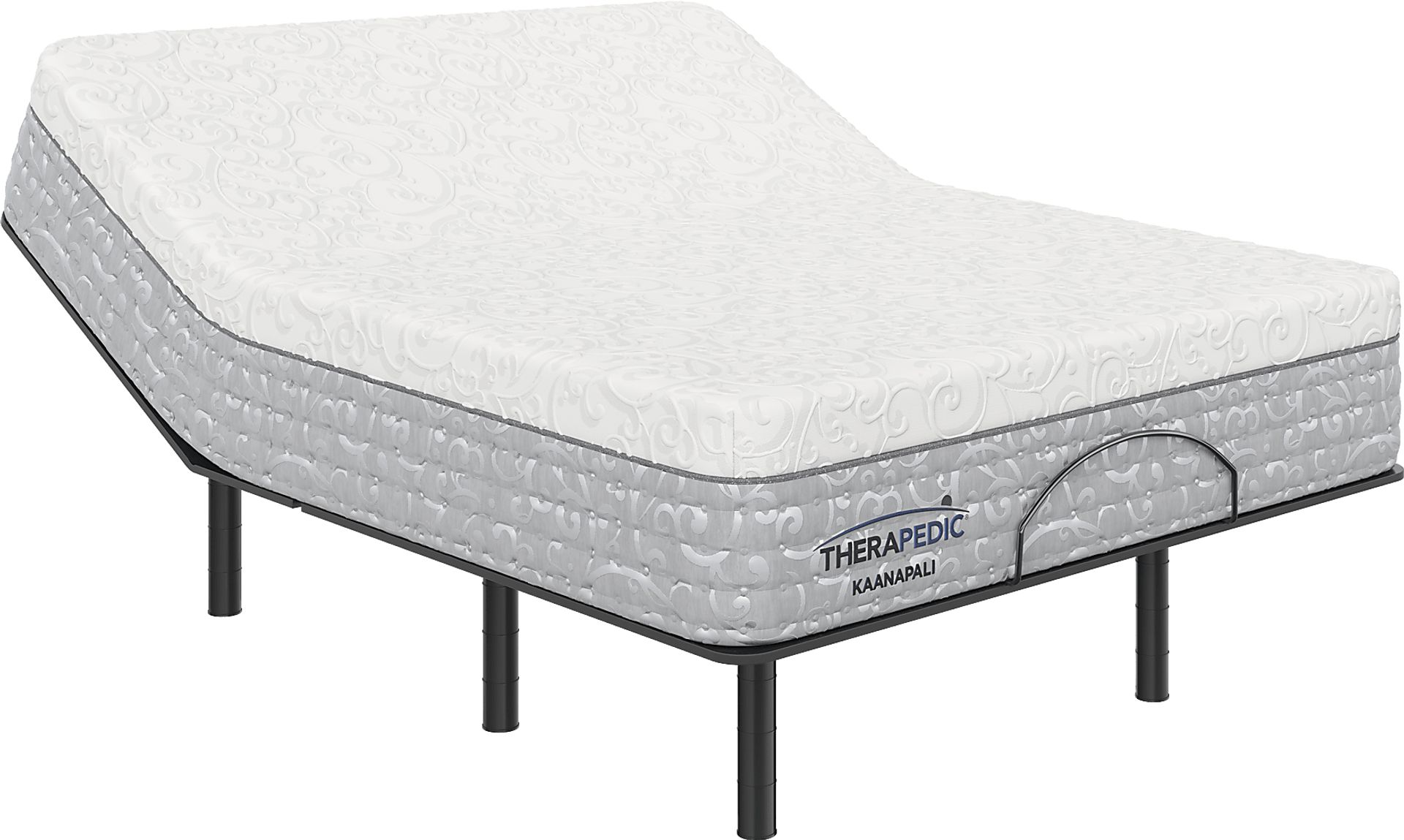 Therapedic Kaanapali Queen Mattress with Baselogic Silver - Image 1