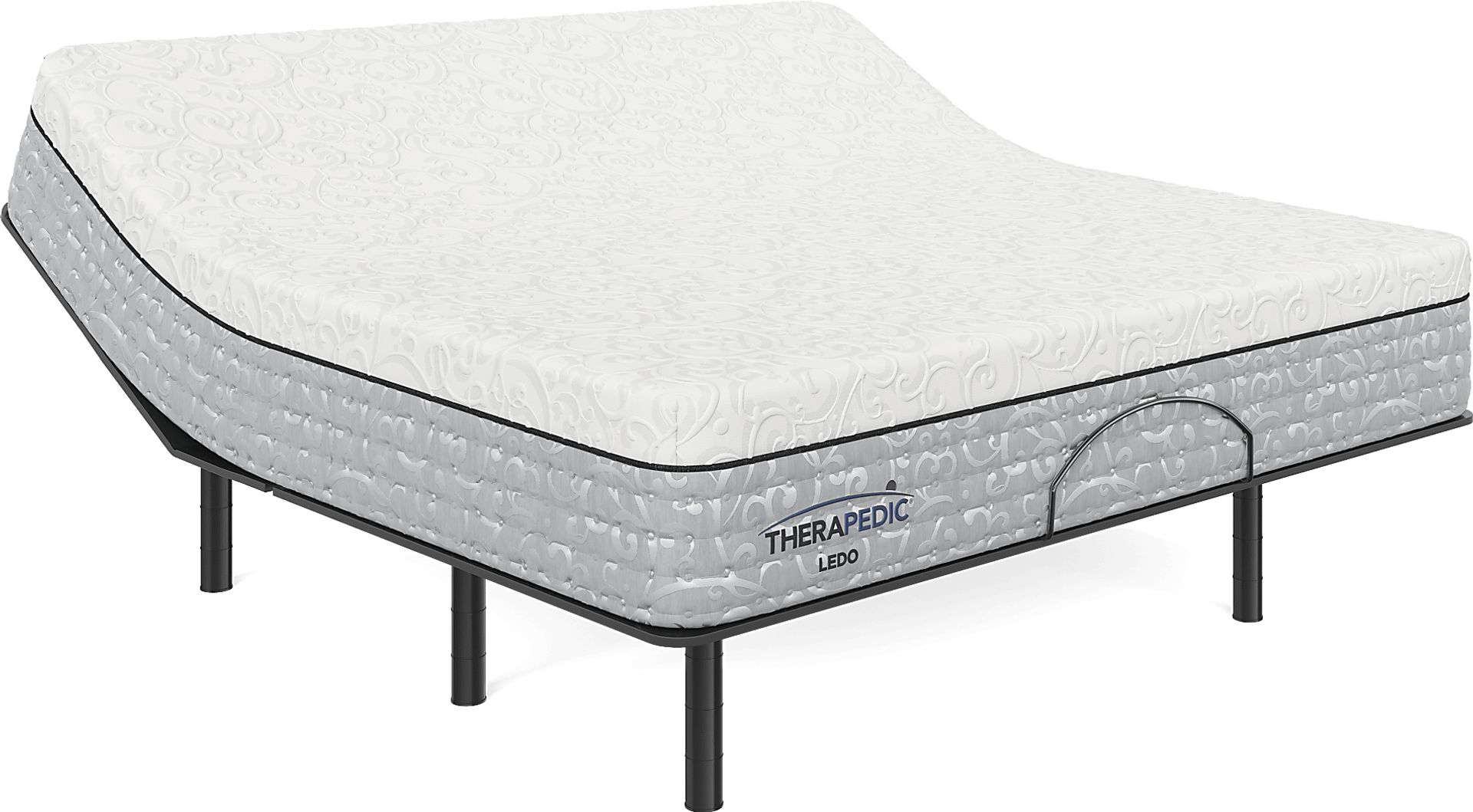 Therapedic Ledo King Mattress with Baselogic Silver - Image 1