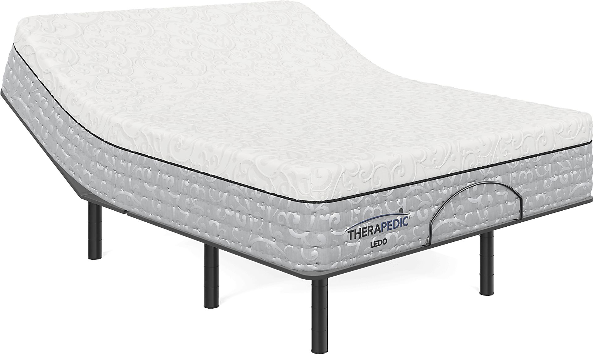 Therapedic Ledo Queen Mattress with Head Up Only Base - Image 1