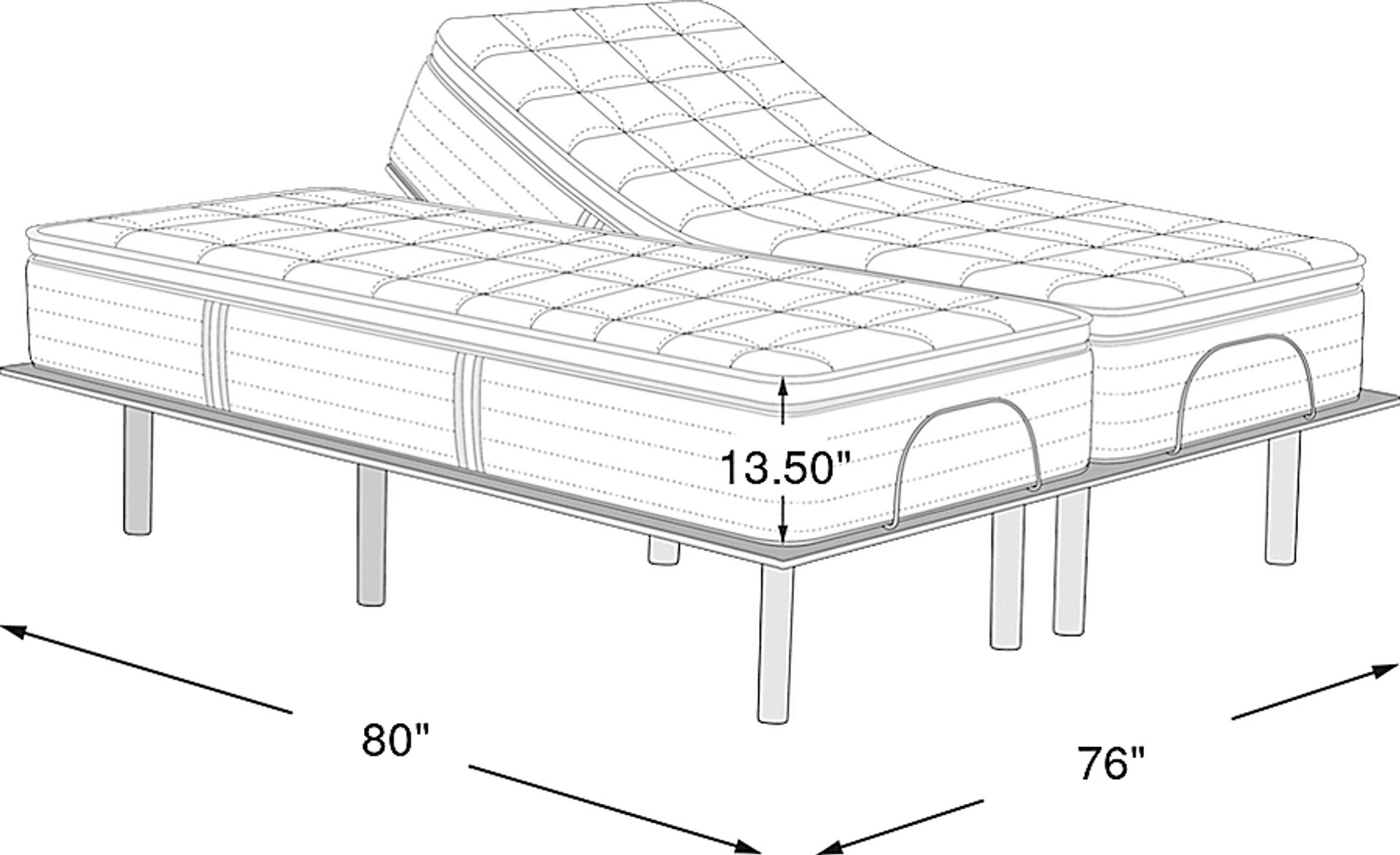 Dimension Image. Please refer to the Dimension Tab on this page for dimension details.