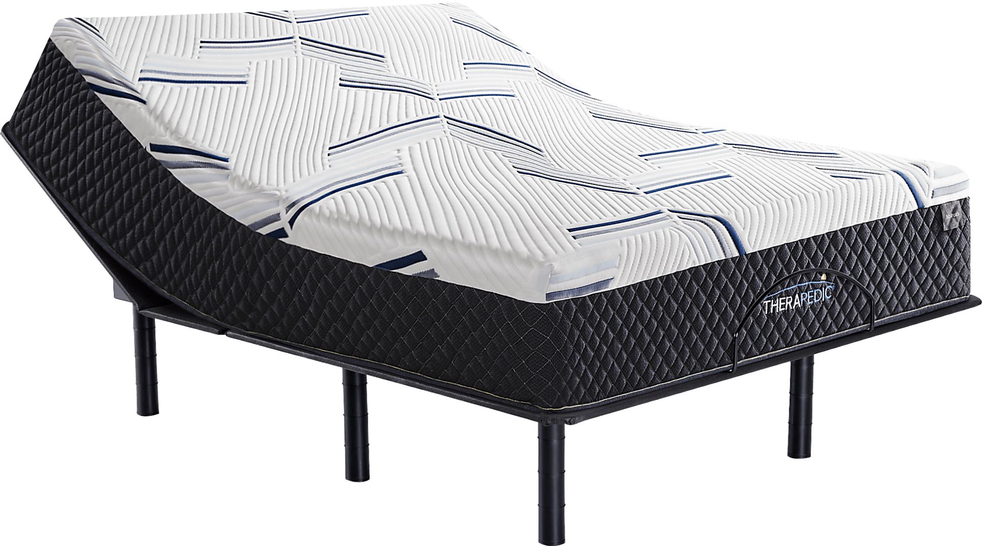 Therapedic Milford Queen Mattress with Head Up Only Base - Image 1