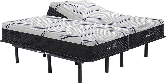 Therapedic Milford Split King Mattress with Head Up Only Base - Thumbnail - Image 1