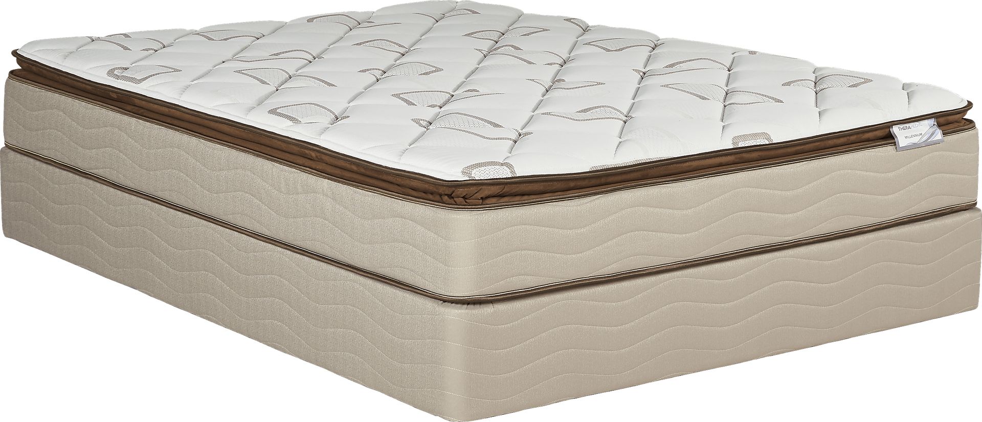 Therapedic Millennium Low Profile Queen Mattress Set - Image 1