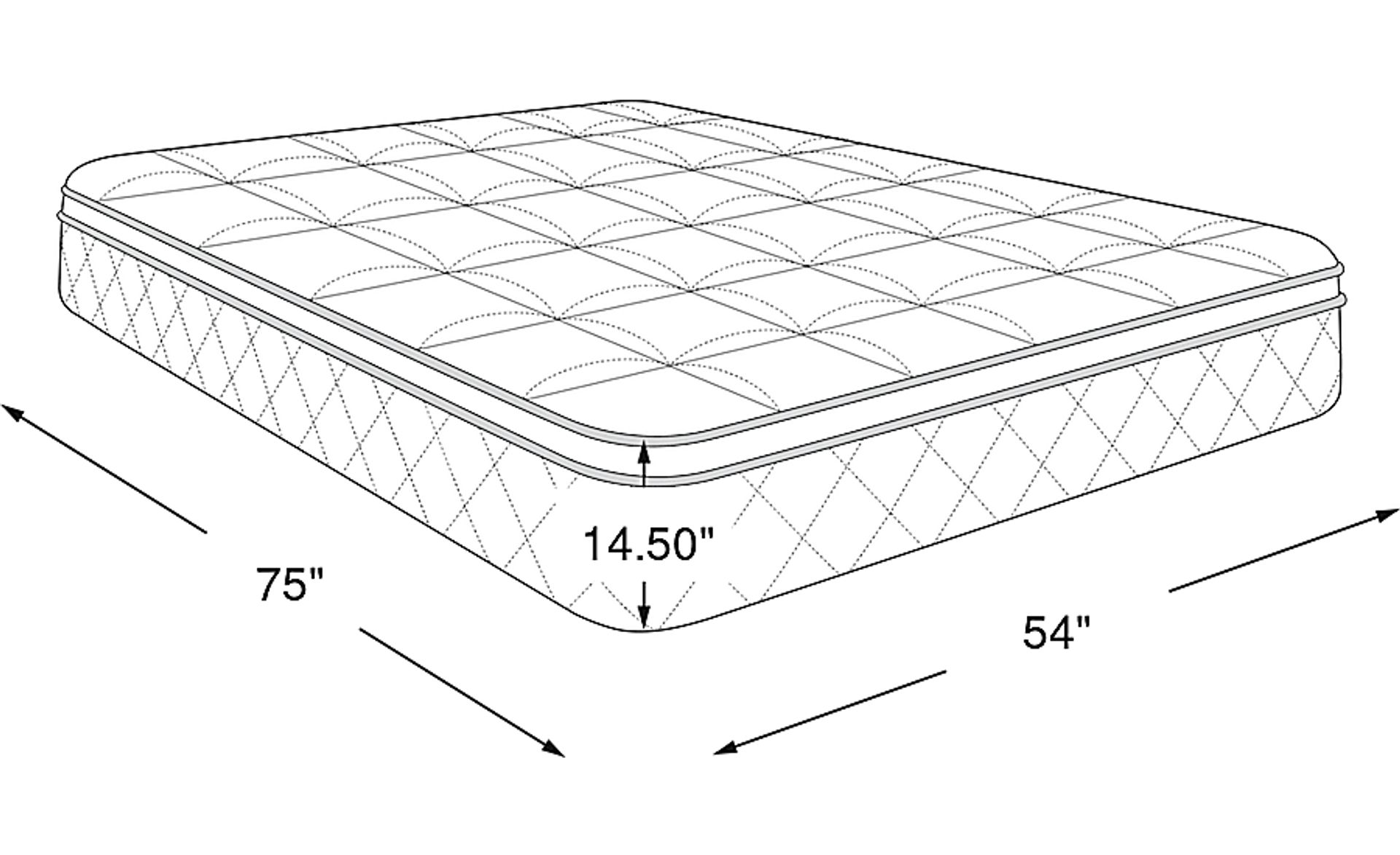 Dimension Image. Please refer to the Dimension Tab on this page for dimension details.