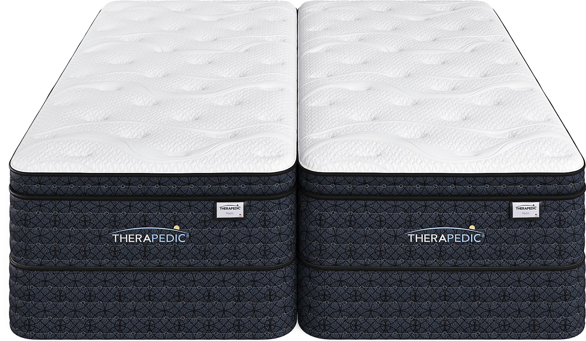Therapedic Mystic High Profile Split King Mattress Set - Image 2