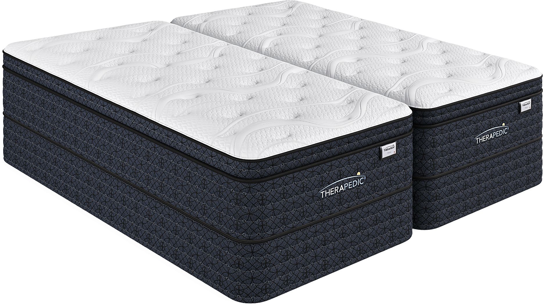 Therapedic Mystic Split King High Profile Mattress Set | Rooms to Go
