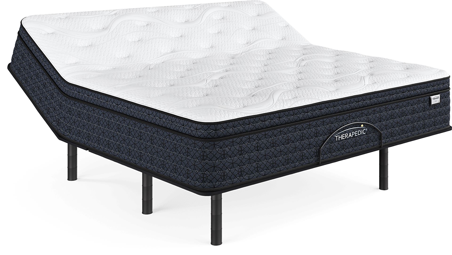 Therapedic Mystic King Mattress with Head Up Only Base - Image 1