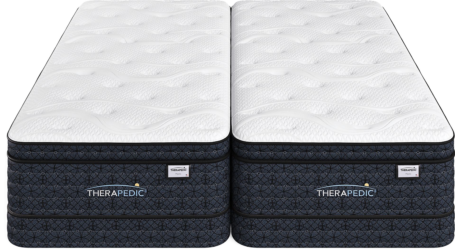 Therapedic Mystic Low Profile Split King Mattress Set - Image 2