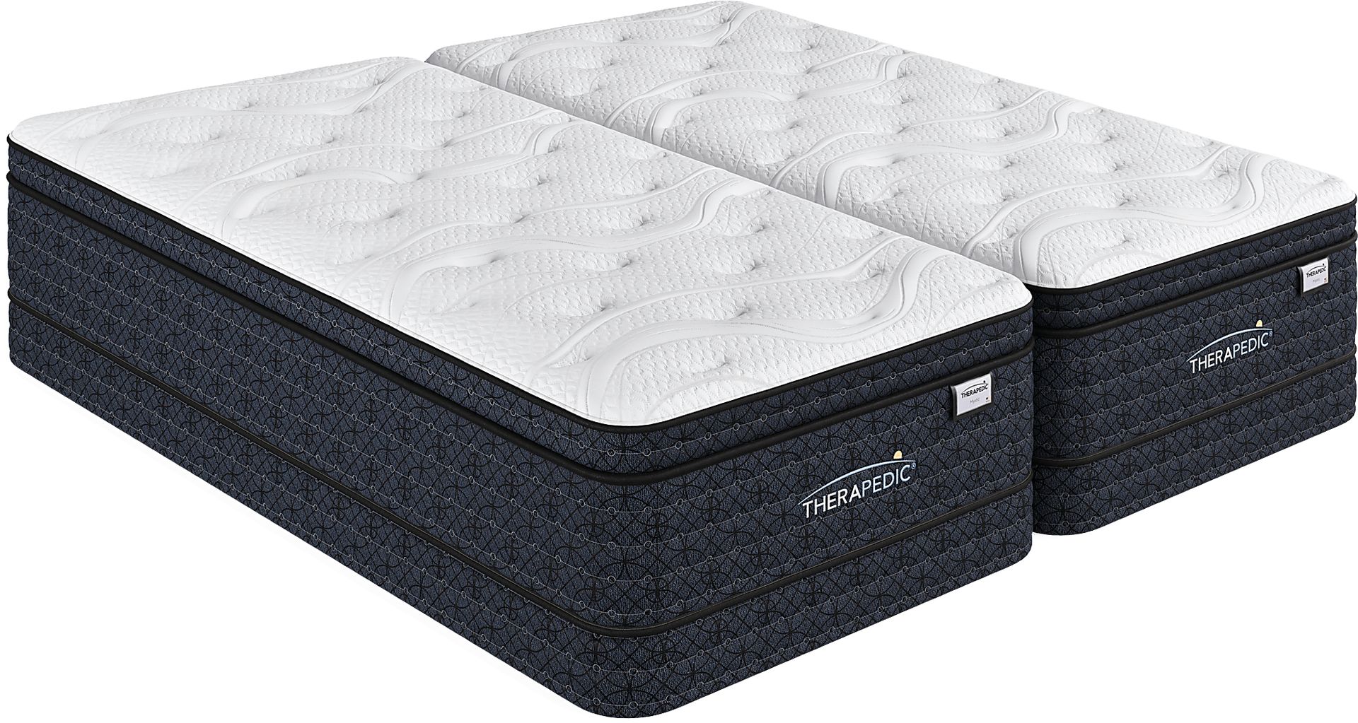 Therapedic Mystic Low Profile Split King Mattress Set - Image 1