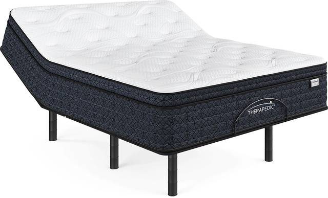 Therapedic Mystic Queen Mattress with Head Up Only Base - Thumbnail - Image 1