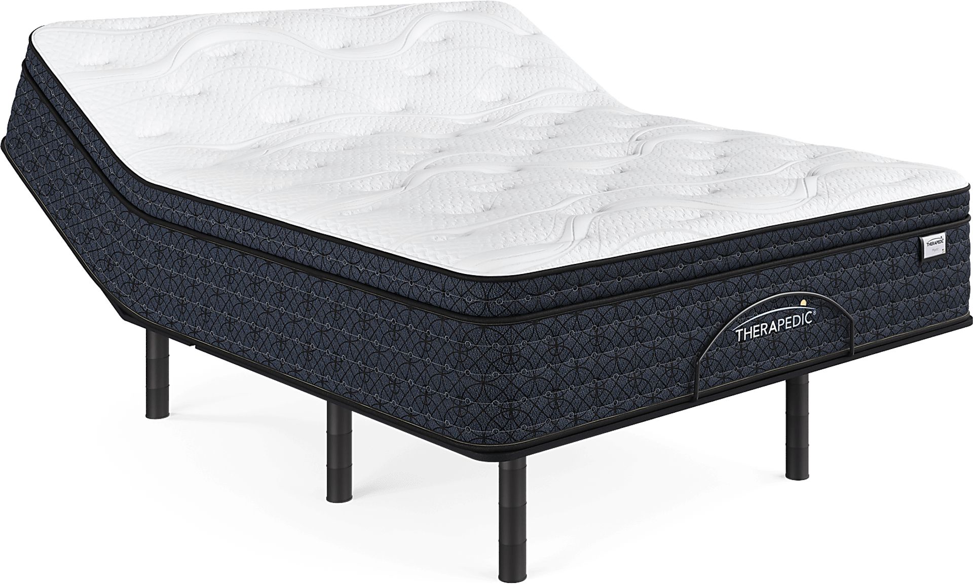 Therapedic Mystic Queen Mattress with Head Up Only Base - Image 1