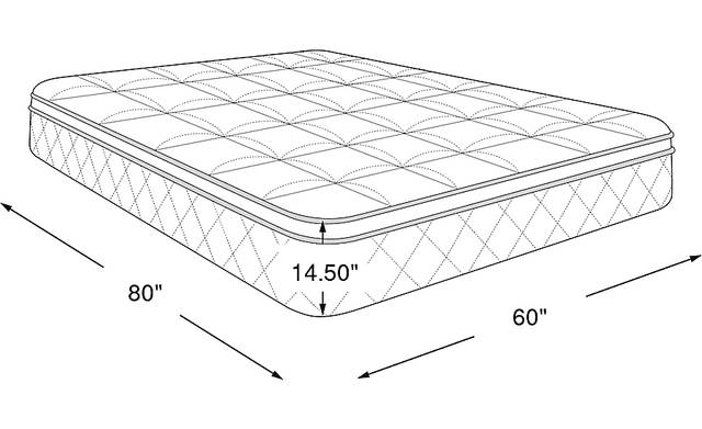 Dimension Image. Please refer to the Dimension Tab on this page for dimension details.