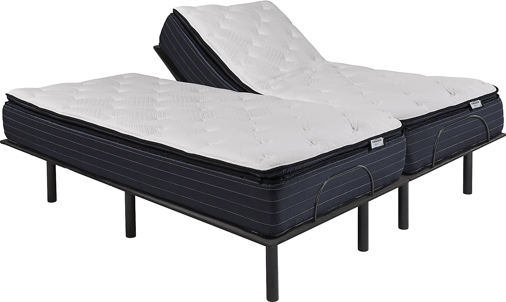 therapedic sapphire low profile king mattress set